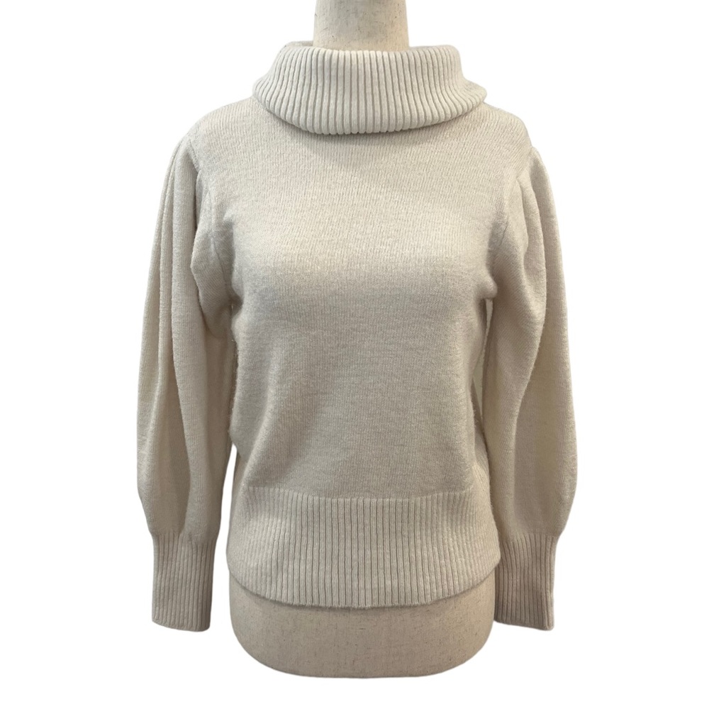 Mango White Turtleneck Sweater - Size XS